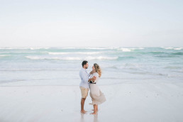 Couple on Tulum beach, Mexico Photographer