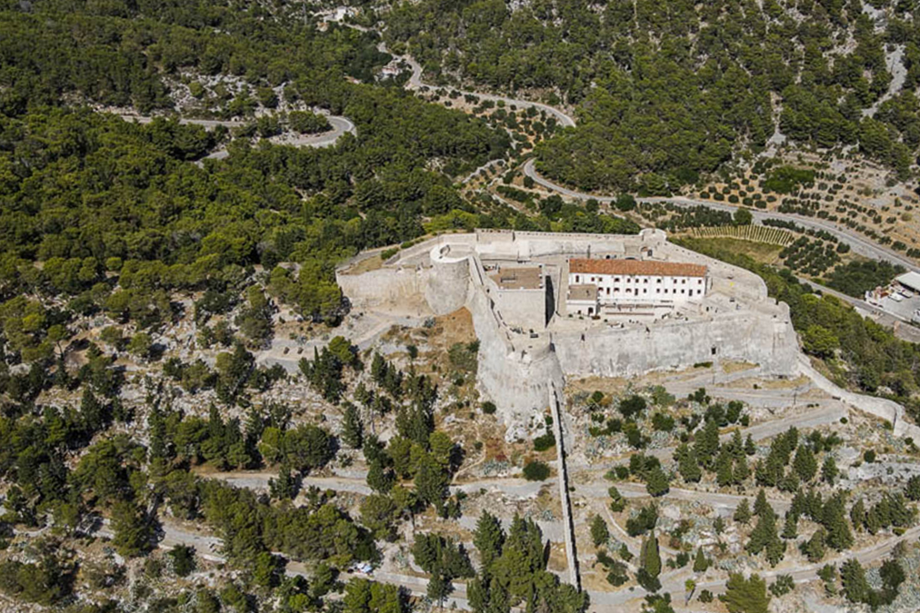 Hvar Fortress from air