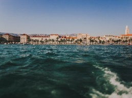 Split wedding photography