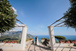 Wedding photo session in Ravello on Amalfi Coast, Italy