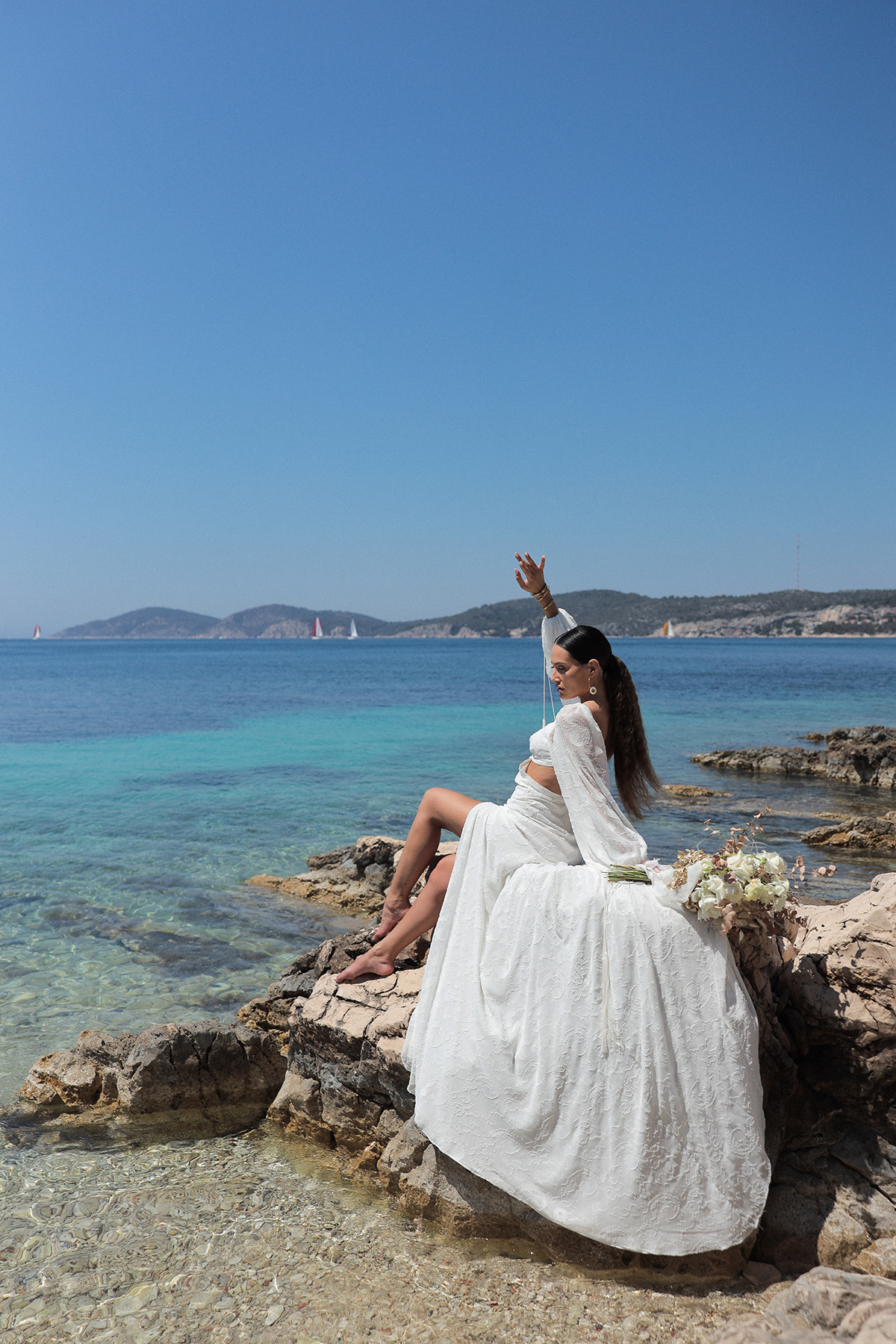 Carpe Diem Beach Wedding Hvar Island, Croatia | MihociStudios